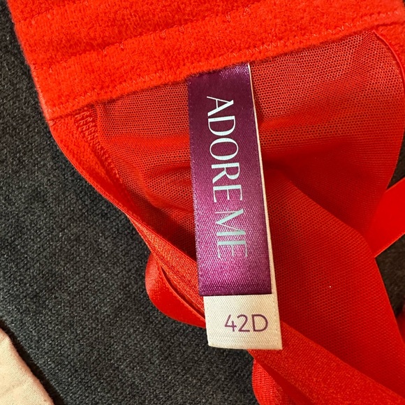 Adore Me Red Diara Contou Intimates Bra 42D #1596 - Picture 7 of 8